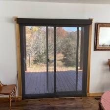 Solar screen on sliding glass door ky 1