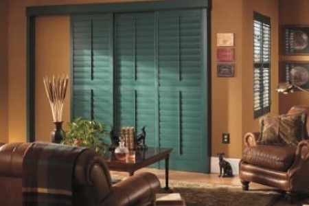 Blue shutters