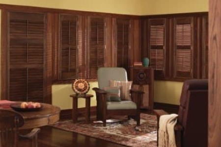 Brown shutters