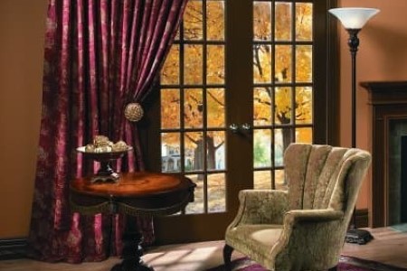 Drapery red