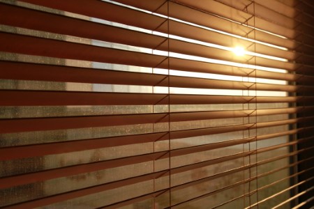 Wood window blinds