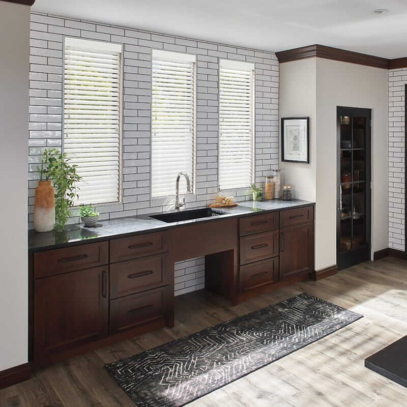 blinds in kitchen